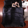 Pure Satin Silk Duvet Cover Double-Sided 4 pcs Set | Anna's Linens
