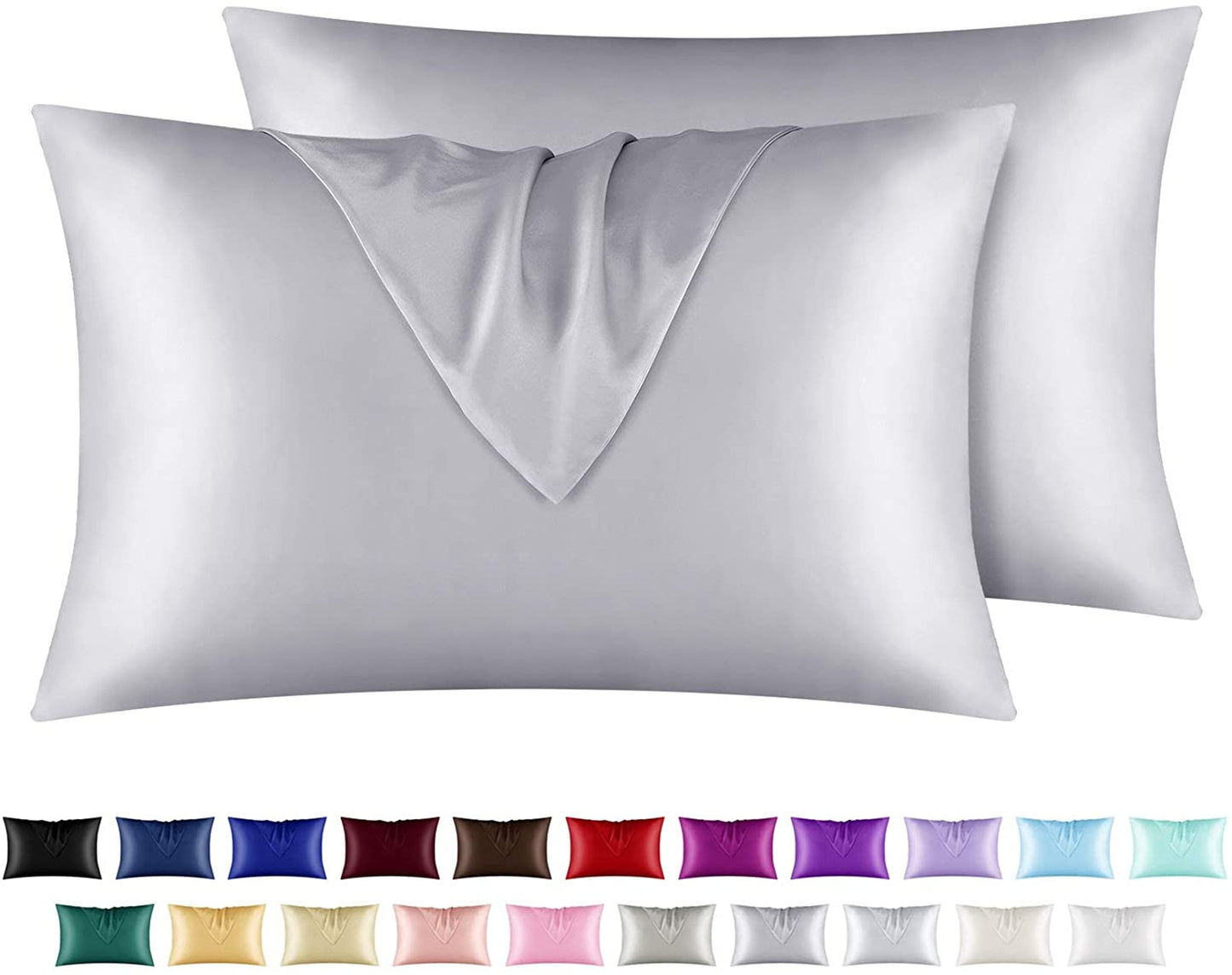Satin Pillowcase for Hair and Skin Silky Pillowcases Envelop Closure