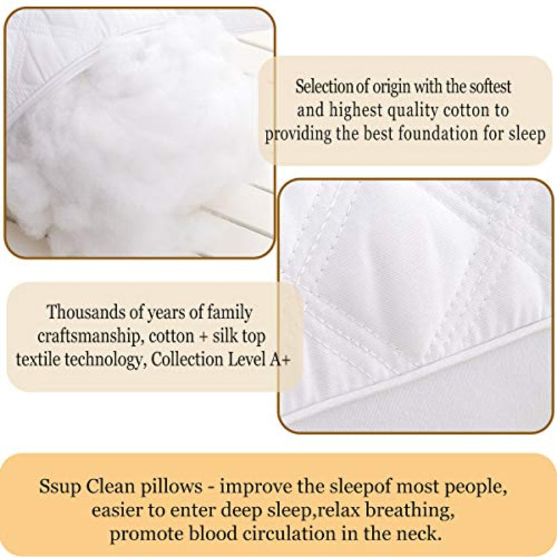 Set-2 Premium Soft Down Alternative Pillow for Side and Back Sleepers
