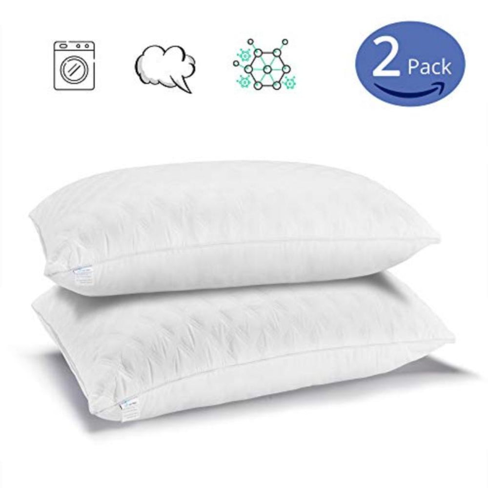 Set-2 Premium Soft Down Alternative Pillow for Side and Back Sleepers