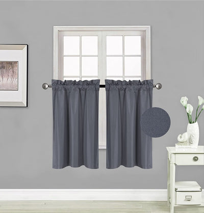 Small Window Treatment Short Curtain Insulated Blackout Drapes