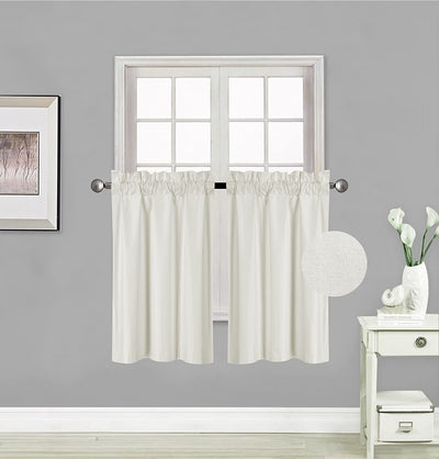 Small Window Treatment Short Curtain Insulated Blackout Drapes