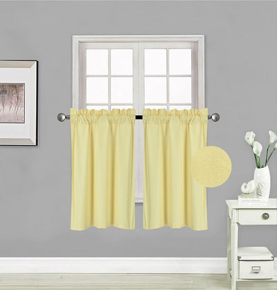 Small Window Treatment Short Curtain Insulated Blackout Drapes