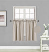 Small Window Treatment Short Curtain Insulated Blackout Drapes