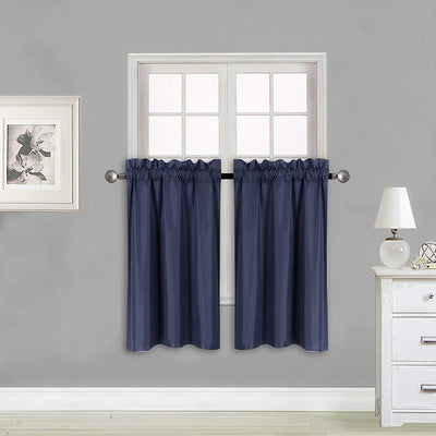 Small Window Treatment Short Curtain Insulated Blackout Drapes
