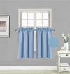 Small Window Treatment Short Curtain Insulated Blackout Drapes