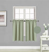 Small Window Treatment Short Curtain Insulated Blackout Drapes