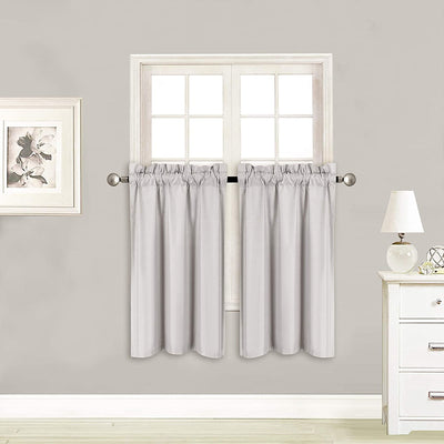 Small Window Treatment Short Curtain Insulated Blackout Drapes