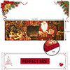 Christmas Runner Rug Santa Welcome Front Door Mat Indoor Outdoor Non Slip Doormat Xmas Holiday Decor Carpet for Living Room Bedroom Bath Kitchen Entrance - Anna's Linens Store