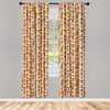 Leopard Texture Illustration Exotic Fauna Inspired Pattern Lightweight Decorative Panels Window Curtains Set of 2 Rod Pocket - Anna's Linens Store