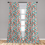 Leopard Print Window Curtains Leopard Texture Illustration Exotic Fauna Inspired Pattern Lightweight Decorative Panels Set of 2 with Rod Pocket 56" x 95" - Anna's Linens Store