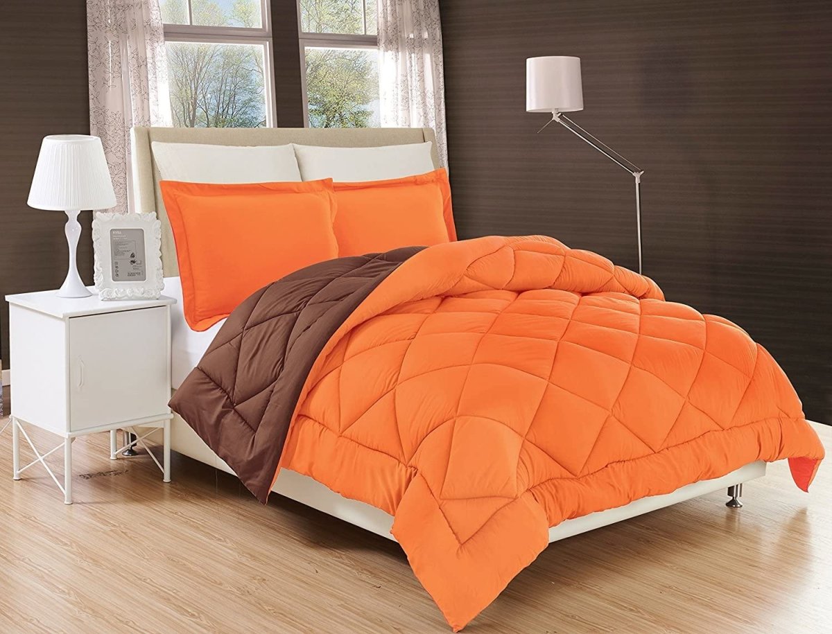 All Season 3 pcs Comforter Set Medium Weight Super Soft Down Alternative Reversible - Anna's Linens