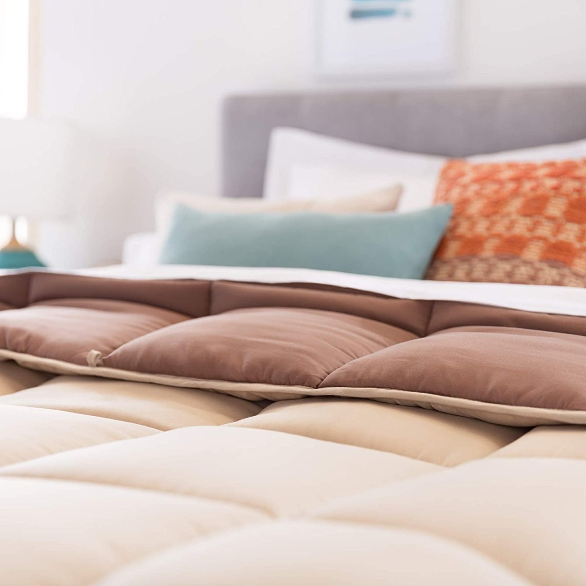All - Season Quilted Comforter - Corner Duvet Tabs - Hypoallergenic - Plush Microfiber Fill - Anna's Linens
