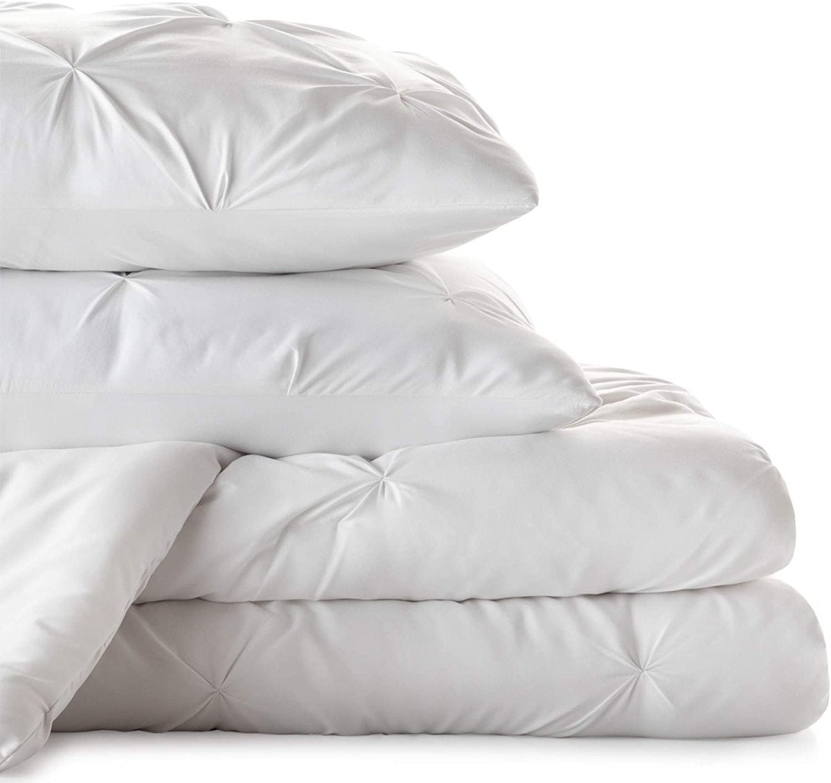 All - Season Quilted Comforter - Corner Duvet Tabs - Hypoallergenic - Plush Microfiber Fill - Anna's Linens