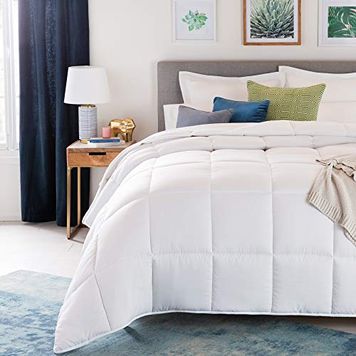 All - Season Quilted Comforter - Corner Duvet Tabs - Hypoallergenic - Plush Microfiber Fill - Anna's Linens