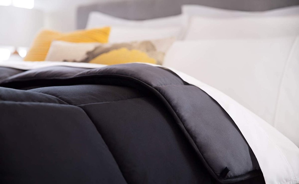 All - Season Quilted Comforter - Corner Duvet Tabs - Hypoallergenic - Plush Microfiber Fill - Anna's Linens