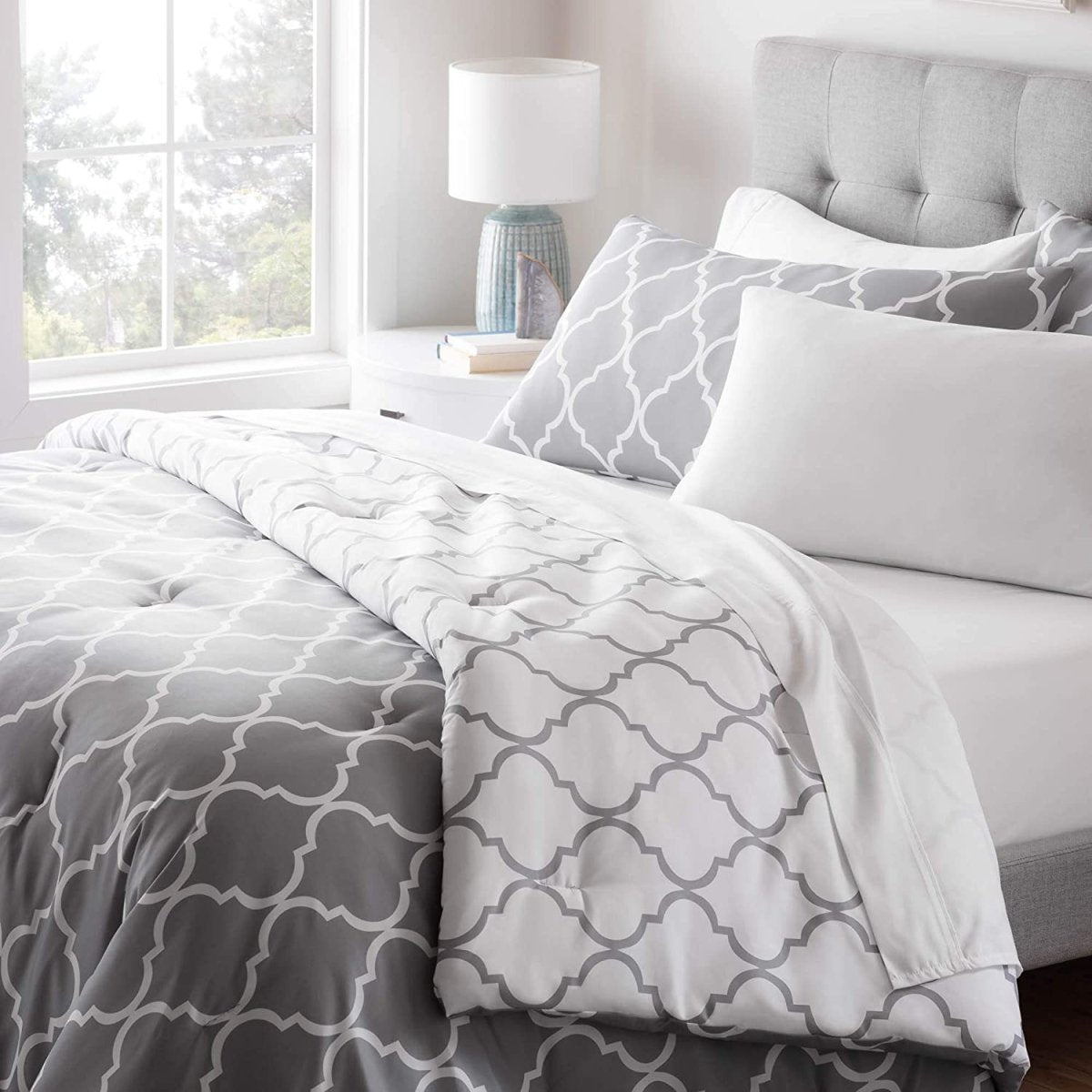 All - Season Quilted Comforter - Corner Duvet Tabs - Hypoallergenic - Plush Microfiber Fill - Anna's Linens