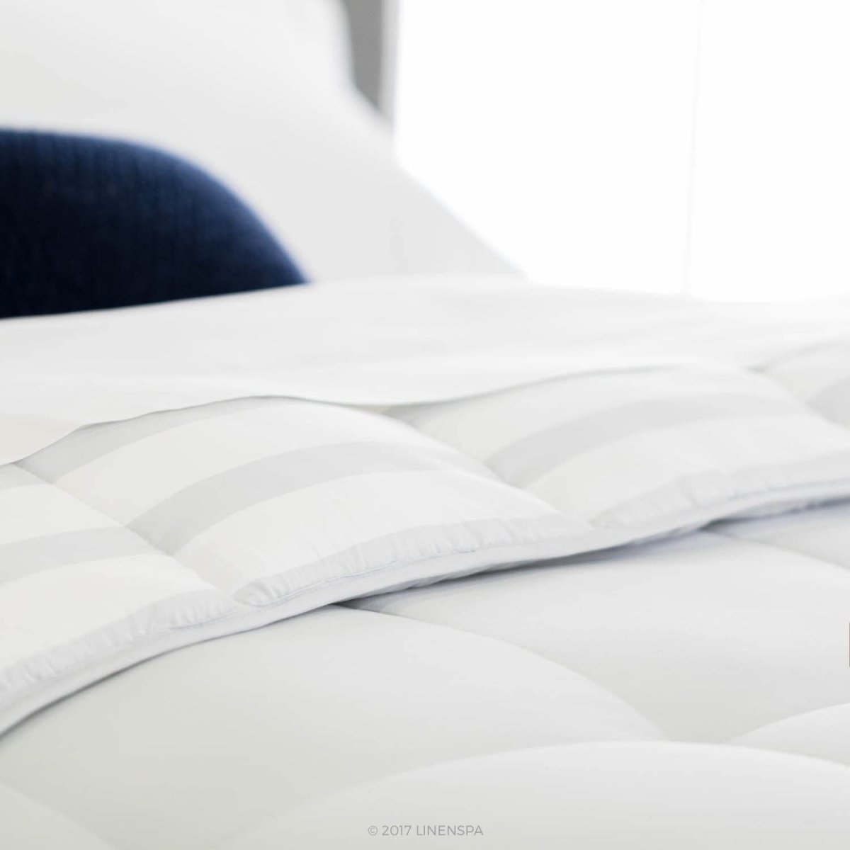 All - Season Quilted Comforter - Corner Duvet Tabs - Hypoallergenic - Plush Microfiber Fill - Anna's Linens