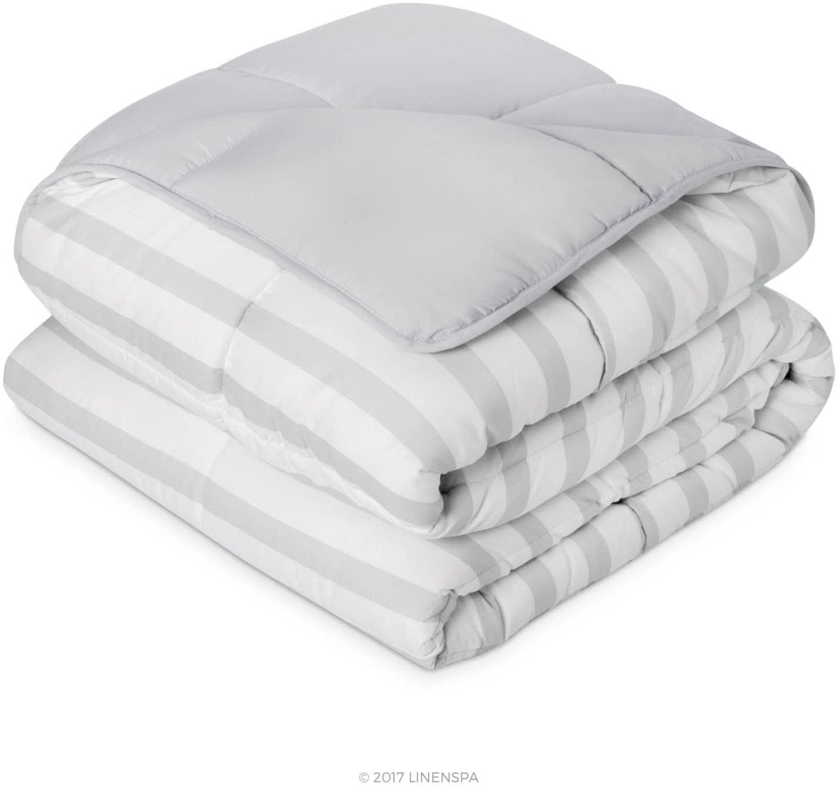 All - Season Quilted Comforter - Corner Duvet Tabs - Hypoallergenic - Plush Microfiber Fill - Anna's Linens