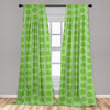 Leopard Texture Illustration Exotic Fauna Inspired Pattern Lightweight Decorative Panels Window Curtains Set of 2 Rod Pocket - Anna's Linens Store