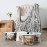 Thickened Double Layer Lamb Down Long Plush Tie dyed Brushed Fleece Blanket - Anna's Linens Store
