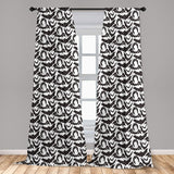 Leopard Print Window Curtains Leopard Texture Illustration Exotic Fauna Inspired Pattern Lightweight Decorative Panels Set of 2 with Rod Pocket 56" x 95" - Anna's Linens Store