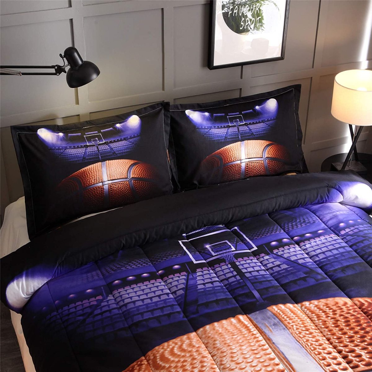 Basketball Court Quilt Bedding Set - Anna's Linens