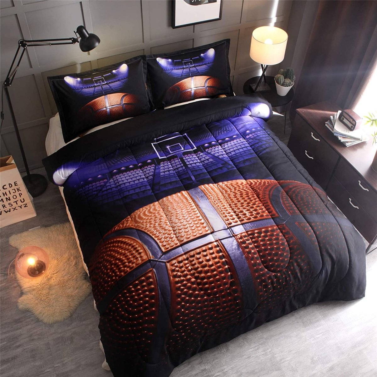Basketball Court Quilt Bedding Set - Anna's Linens