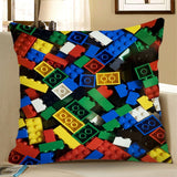 Lego Square Pillow Case Reversible Sequin Glitter Sofa Waist Throw Cushion Cover / Lego - Anna's Linens Store