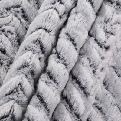 Thickened Double Layer Lamb Down Long Plush Tie dyed Brushed Fleece Blanket - Anna's Linens Store