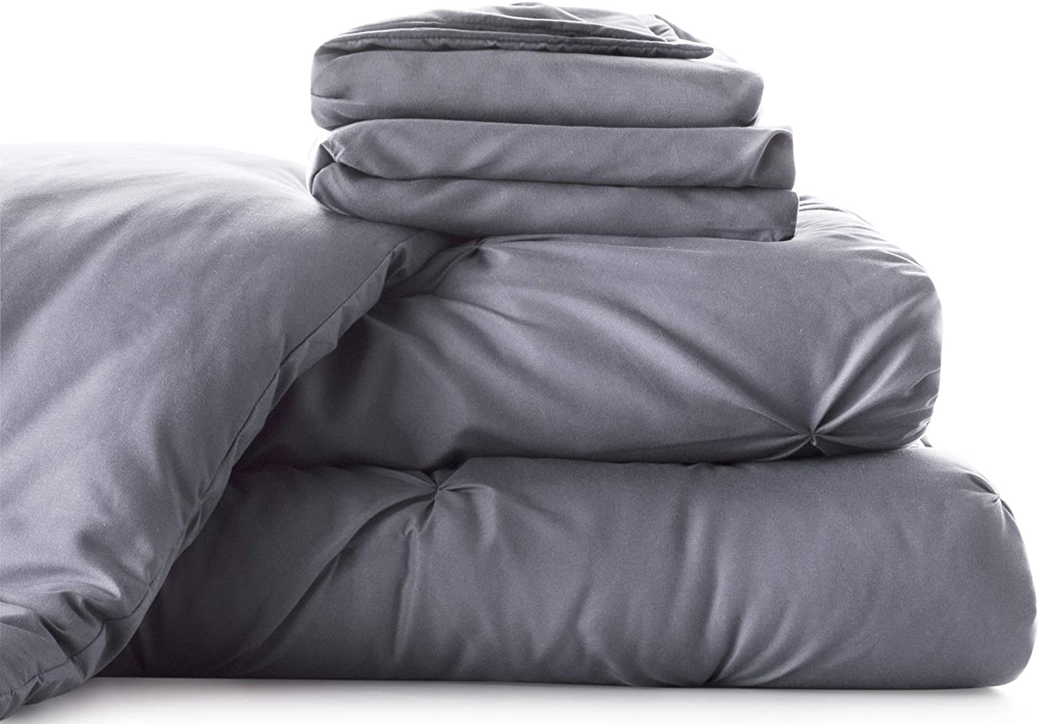 Gray Pinch Pleat