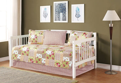 Pink Beige Green White