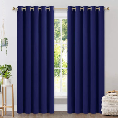 Set of 2 Blackout Window Curtain Treatment Thermal Insulated Drapery Panels - Anna's Linens Store