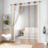 Crystal Beaded Curtain Tassel Curtain - Partition Door Curtain Beaded String Curtain Door Screen Panel Home Decor Divider Crystal Tassel Screen 90x200cm (2 Pack) - Anna's Linens Store