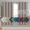Linen Room Darkening Light Blocking Thermal Insulated Heavy Weight Textured Rich Burlap Curtain 1 Panel - Anna's Linens Store