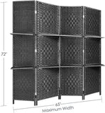 6 ft Tall-Extra Wide 6 Panels Room Divider - Anna's Linens Store