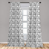 Leopard Print Window Curtains Leopard Texture Illustration Exotic Fauna Inspired Pattern Lightweight Decorative Panels Set of 2 with Rod Pocket 56" x 95" - Anna's Linens Store