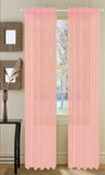 Window Curtains 2-Piece Sheer Panel with 2 inch Rod Pocket - Anna's Linens Store