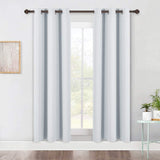 Set of 2 Blackout Window Curtain Treatment Thermal Insulated Grommet Blackout Drapery Panels