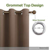 Set of 2 Blackout Window Curtain Treatment Thermal Insulated Drapery Panels - Anna's Linens Store