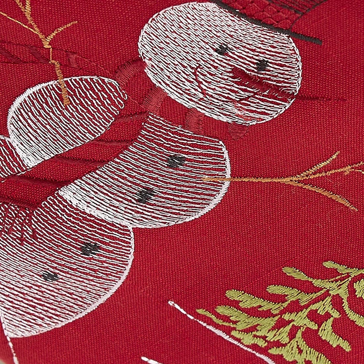 Christmas Holiday Embroidered Placemats 13x19" Set of 4 - Anna's Linens