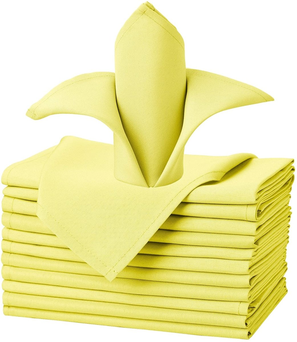 Cloth Napkins Table Napkins Soft Washable and Reusable Set 12 Pcs - Anna's Linens