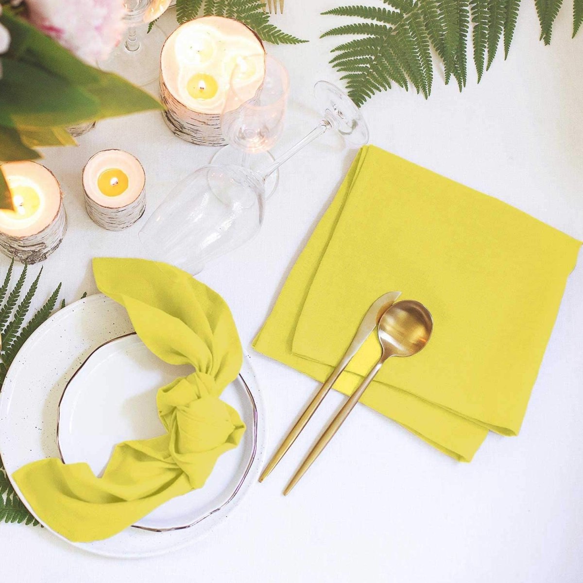 Cloth Napkins Table Napkins Soft Washable and Reusable Set 12 Pcs - Anna's Linens