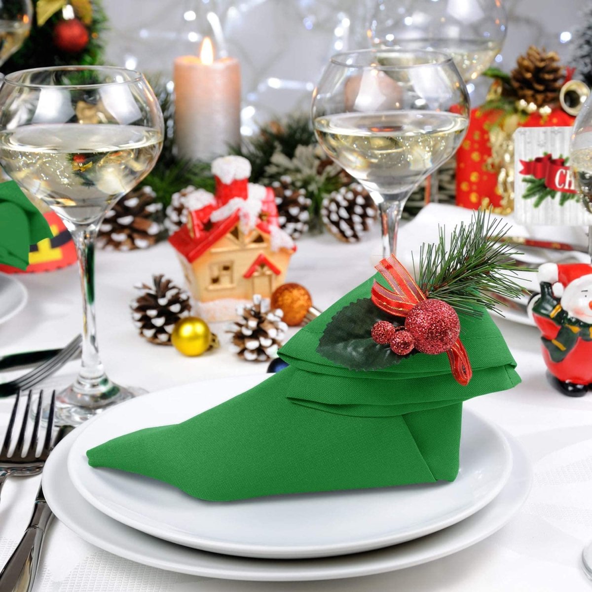 Cloth Napkins Table Napkins Soft Washable and Reusable Set 12 Pcs - Anna's Linens