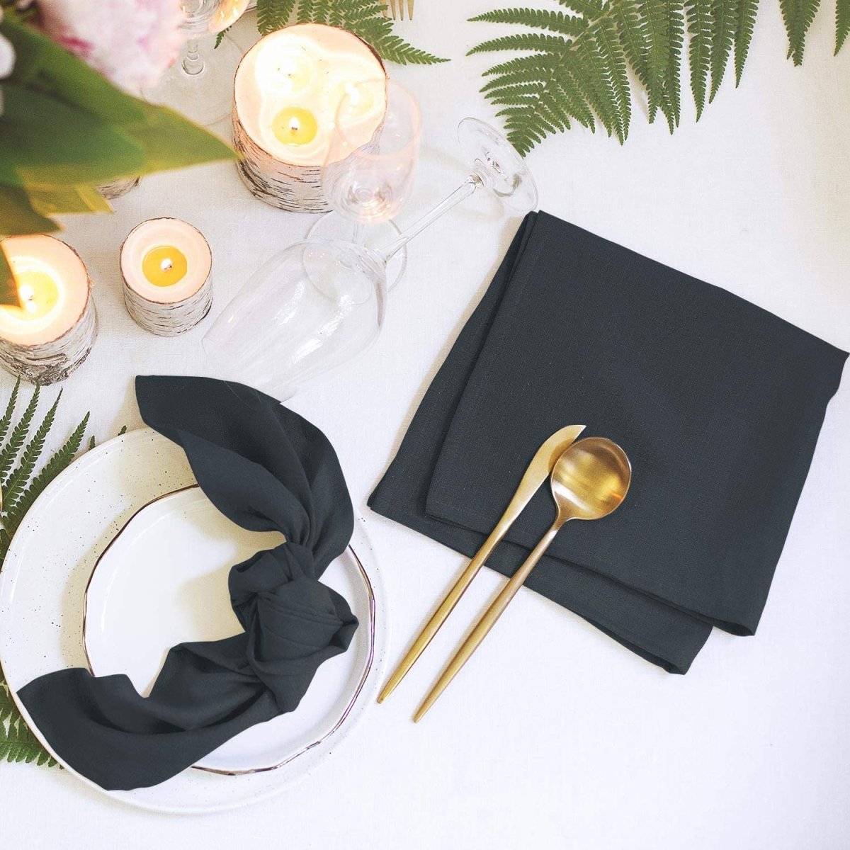 Cloth Napkins Table Napkins Soft Washable and Reusable Set 12 Pcs - Anna's Linens