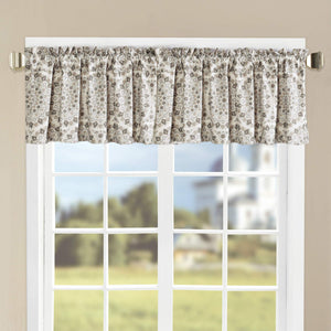 Printed Valance Set 2 Panels Gray 60" x 18" - Anna's Linens Store