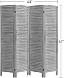 4 Panel 5.6 Ft Tall Wood Room Divider Partition Wall - Anna's Linens Store