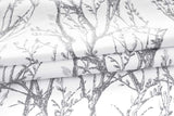 Tree Branch Abstract Printing Lined Thermal Insulated Window Curtain Silver Gray Pack of 2 - Anna's Linens Store