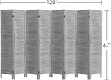 4 Panel 5.6 Ft Tall Wood Room Divider Partition Wall - Anna's Linens Store