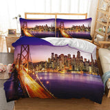 Duvet Cover Set Soft London Themed Comforter Cover Set 3 Pieces - Anna's Linens Store